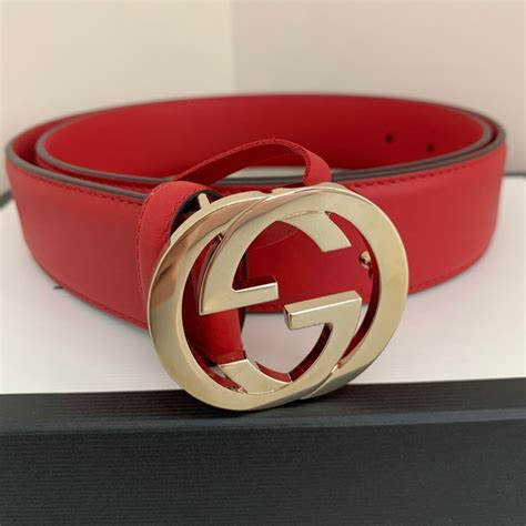 gucci belt dark blue red|gucci interlocking belt women's.